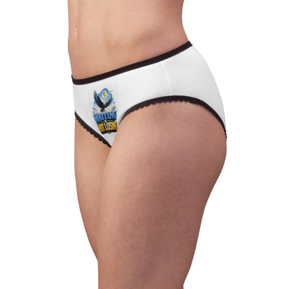 Women's Briefs — Motivational 'I Am Tired But I Am Not Done' / 'Waiting Not Losing' Graphic Panties