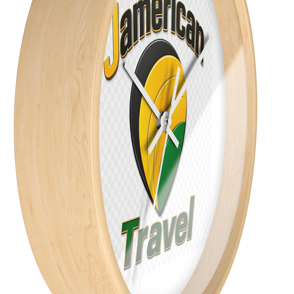 Jamerican Travel Wall Clock — Tropical Jamaica-Inspired Home Decor
