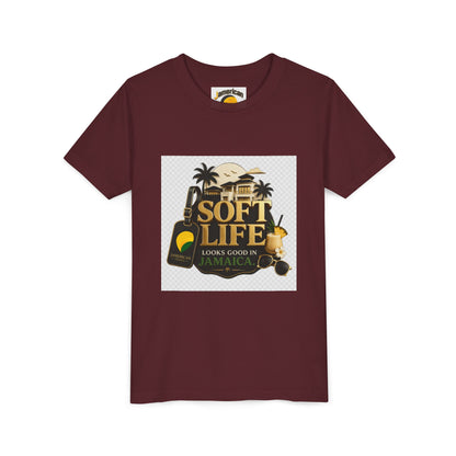 Youth Tee — "Soft Life" Jamaica Vacation Shirt / "This island didn’t just host me — it claimed me. Yard forever" Kids T‑Shirt
