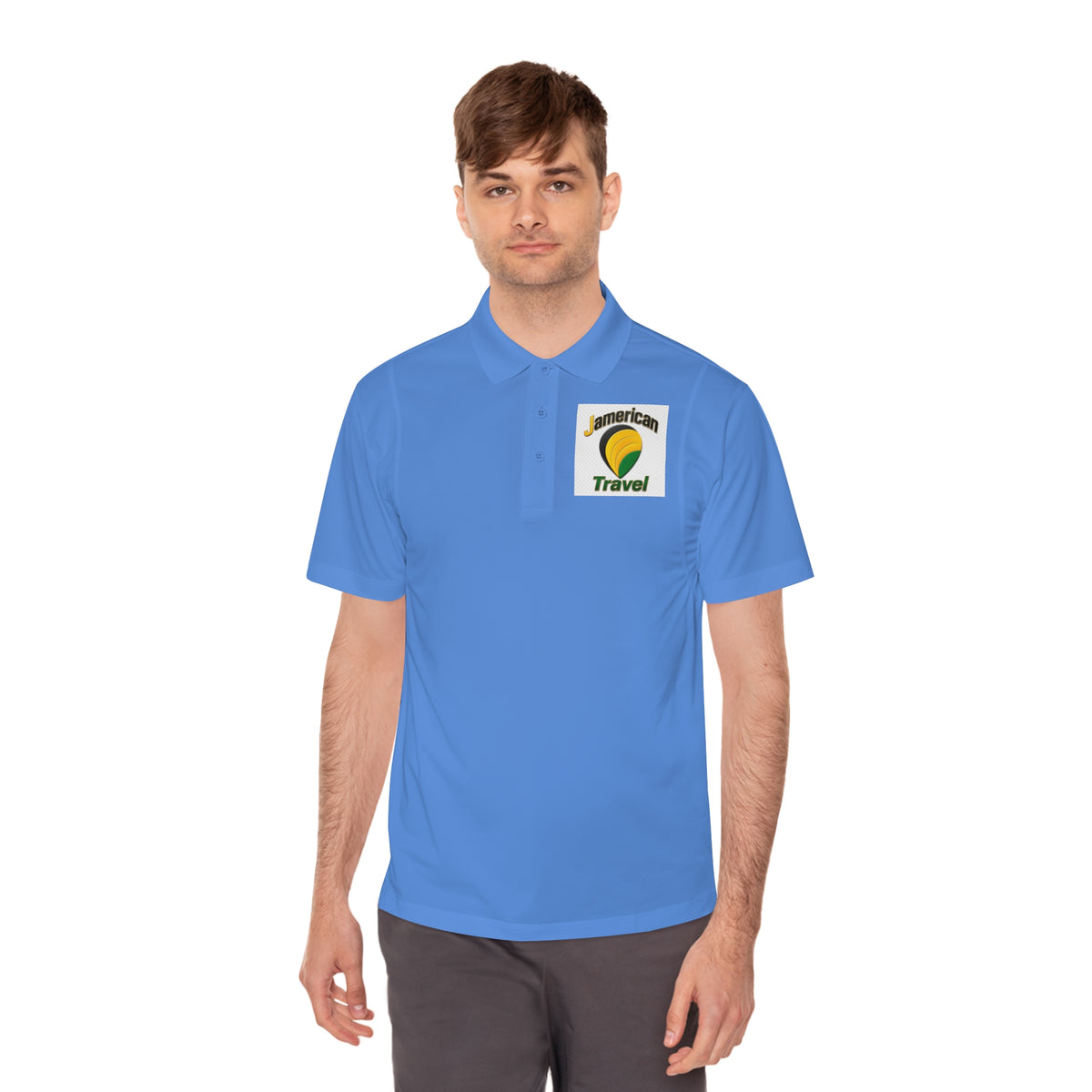 American Travel Logo Polo — Men’s Sport Polo Shirt