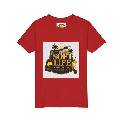 Youth Tee — "Soft Life" Jamaica Vacation Shirt / "This island didn’t just host me — it claimed me. Yard forever" Kids T‑Shirt