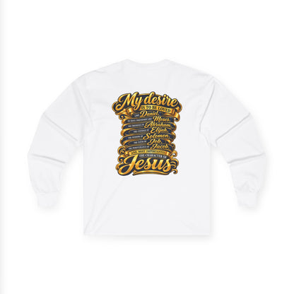 Reconversion Rebaptism Scripture Design Long Sleeve Tee | Christian Faith Shirt