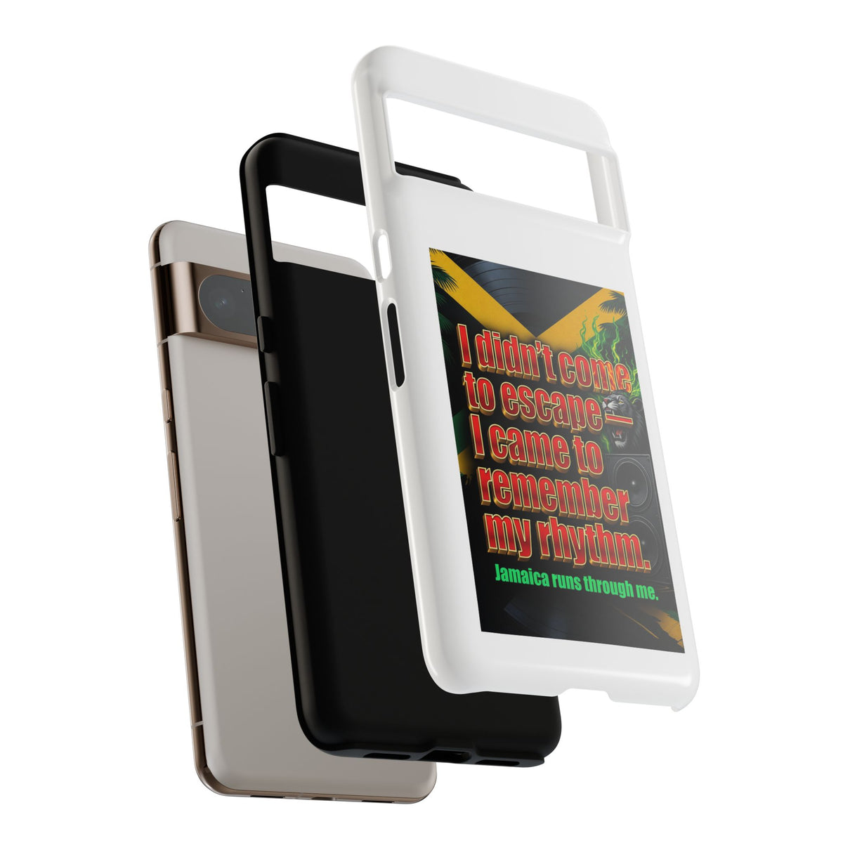 Jamaica Rhythm Phone Case — "I didn't come to escape, I came to remember my rhythm"