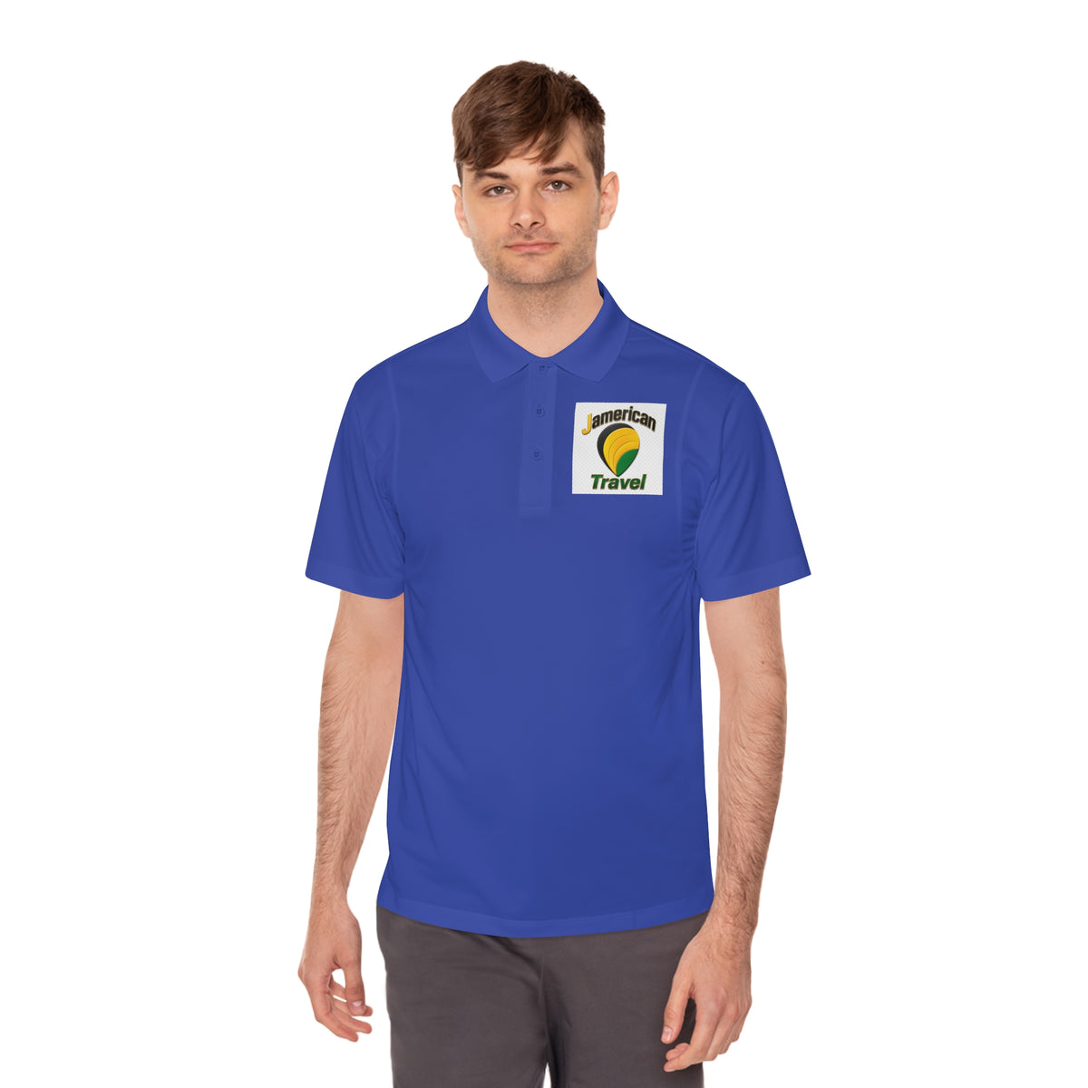 American Travel Logo Polo — Men’s Sport Polo Shirt