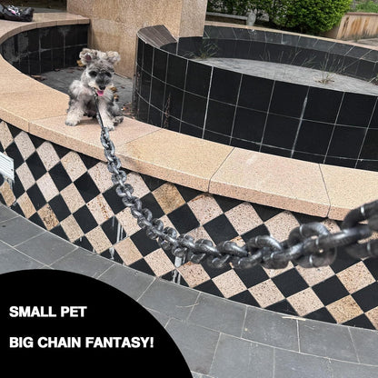 6 Ft Funny Dog Leash, Giant Plastic Fake Chain Leash for Small Dogs
