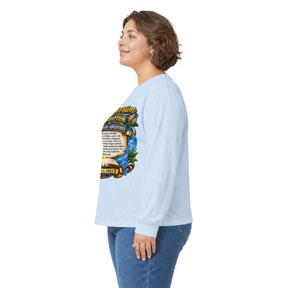 Reconversion Rebaptism Scripture Design Long Sleeve Tee | Christian Faith Shirt