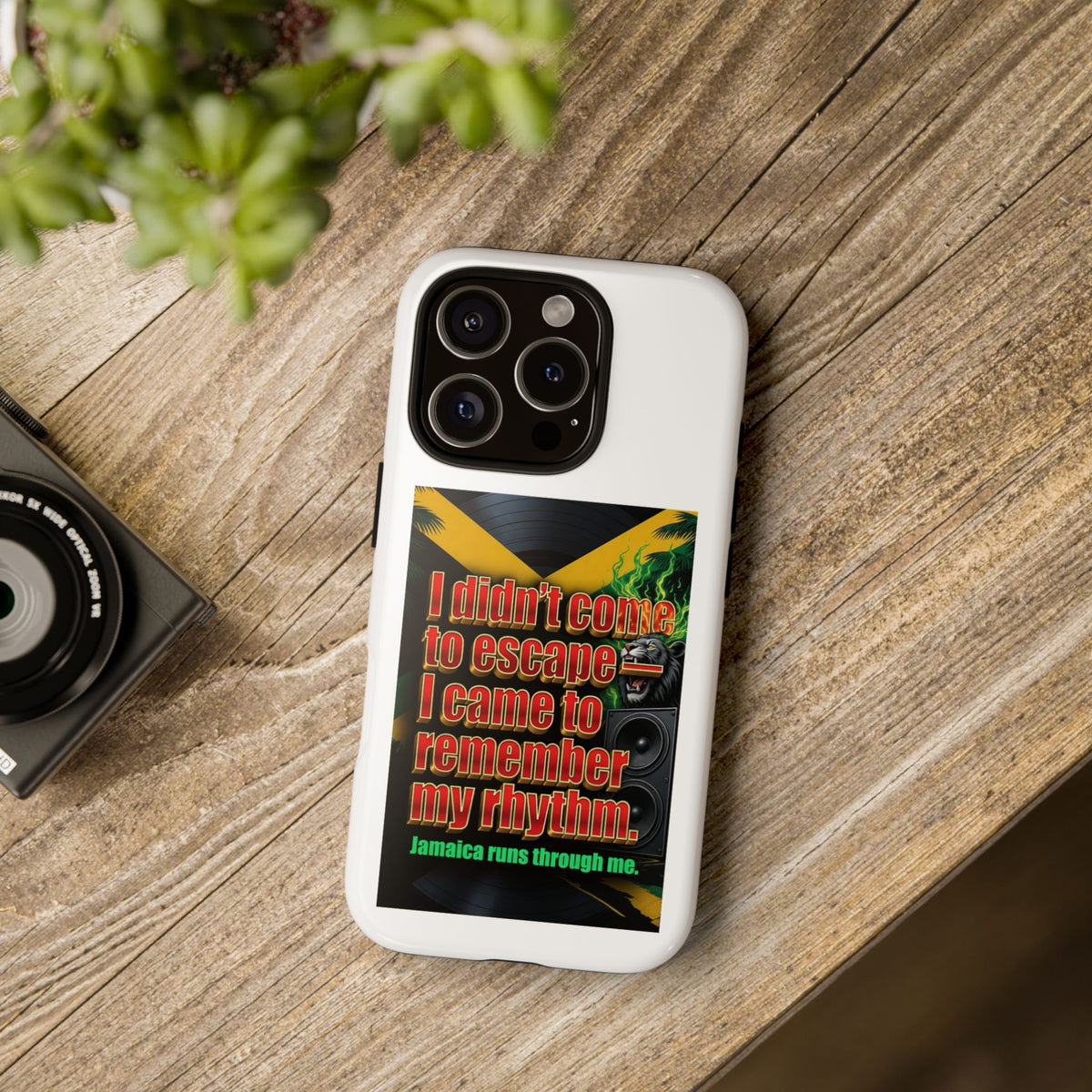 Jamaica Rhythm Phone Case — "I didn't come to escape, I came to remember my rhythm"
