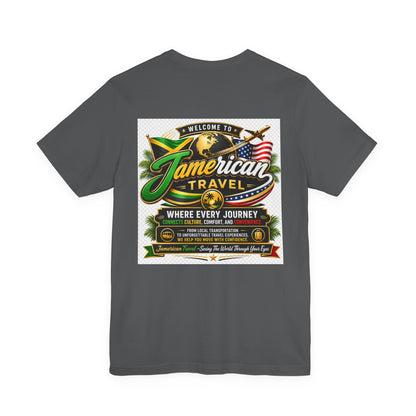 Jamerican Travel T-Shirt | Vintage Travel Logo Tee