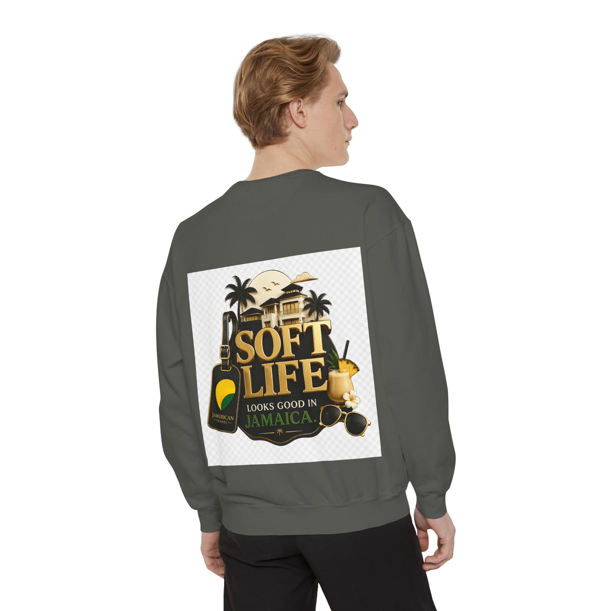 This island didn't just host me it claimed me Yard forever Sweatshirt | Soft Life Jamaica Crewneck