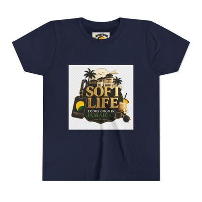 Youth Tee — "Soft Life" Jamaica Vacation Shirt / "This island didn’t just host me — it claimed me. Yard forever" Kids T‑Shirt