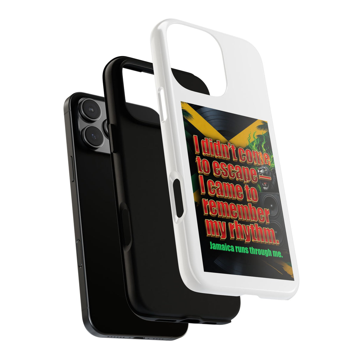 Jamaica Rhythm Phone Case — "I didn't come to escape, I came to remember my rhythm"