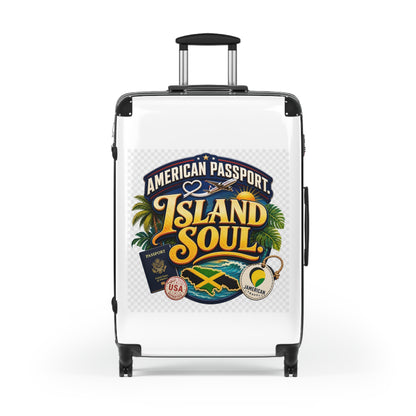 Island Soul Carry-On Suitcase — "American Passport" Tropical Travel Luggage