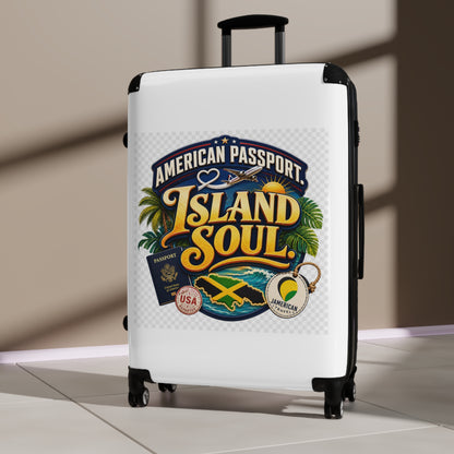 Island Soul Carry-On Suitcase — "American Passport" Tropical Travel Luggage