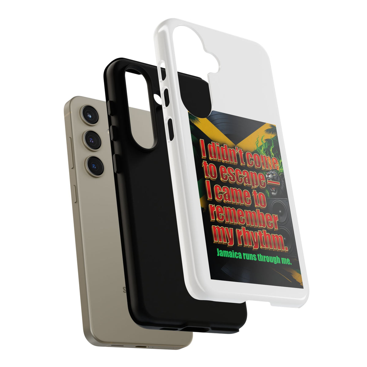 Jamaica Rhythm Phone Case — "I didn't come to escape, I came to remember my rhythm"