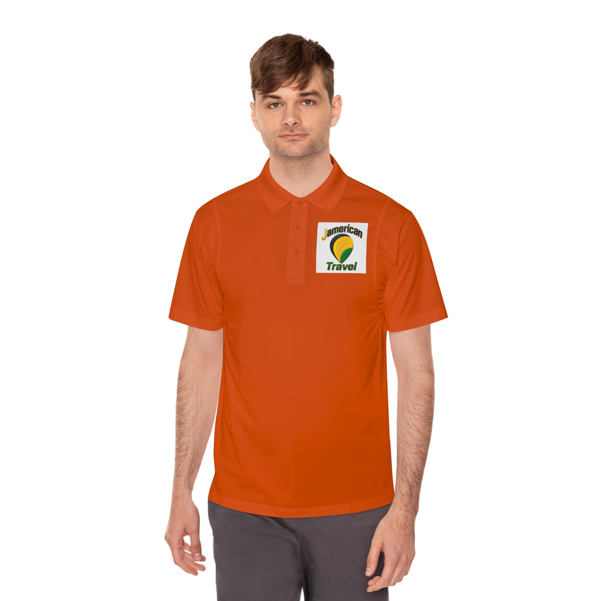 American Travel Logo Polo — Men’s Sport Polo Shirt