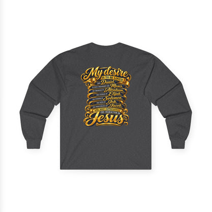 Reconversion Rebaptism Scripture Design Long Sleeve Tee | Christian Faith Shirt