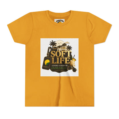 Youth Tee — "Soft Life" Jamaica Vacation Shirt / "This island didn’t just host me — it claimed me. Yard forever" Kids T‑Shirt