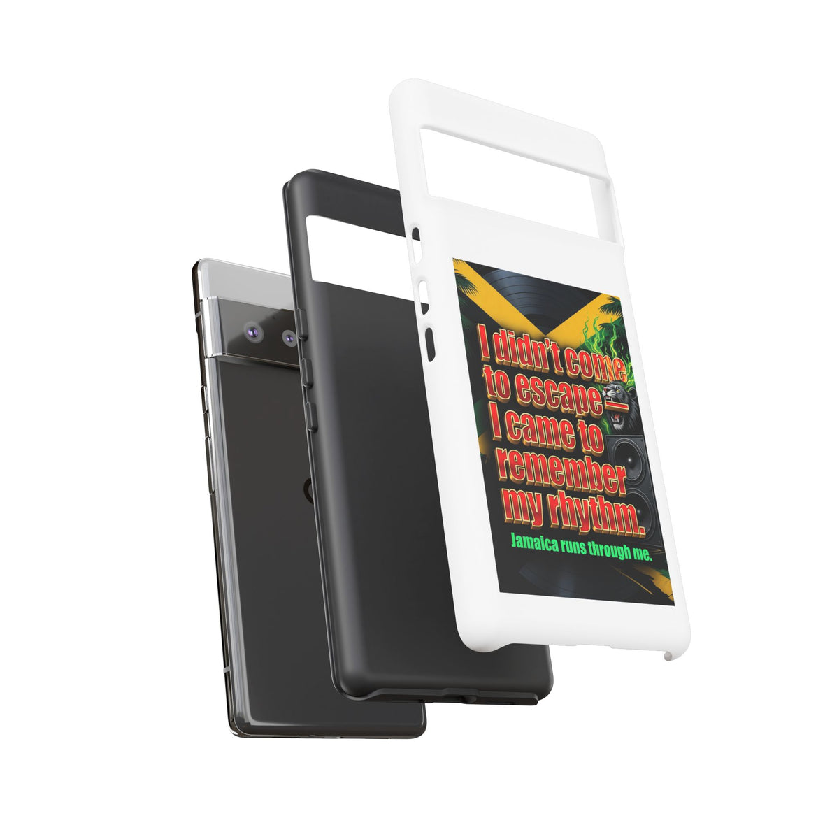 Jamaica Rhythm Phone Case — "I didn't come to escape, I came to remember my rhythm"