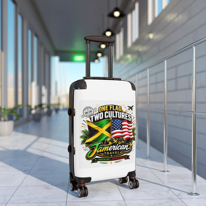 Jamerican Travel Carry-On Suitcase – "One Flag Two Cultures" Jamaican & American Luggage