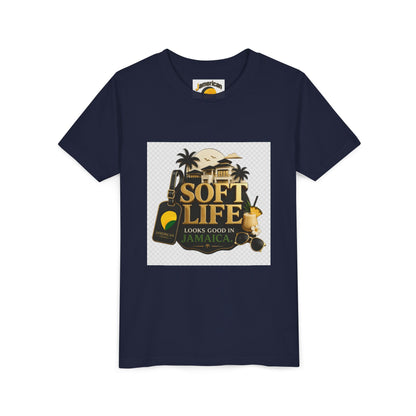 Youth Tee — "Soft Life" Jamaica Vacation Shirt / "This island didn’t just host me — it claimed me. Yard forever" Kids T‑Shirt