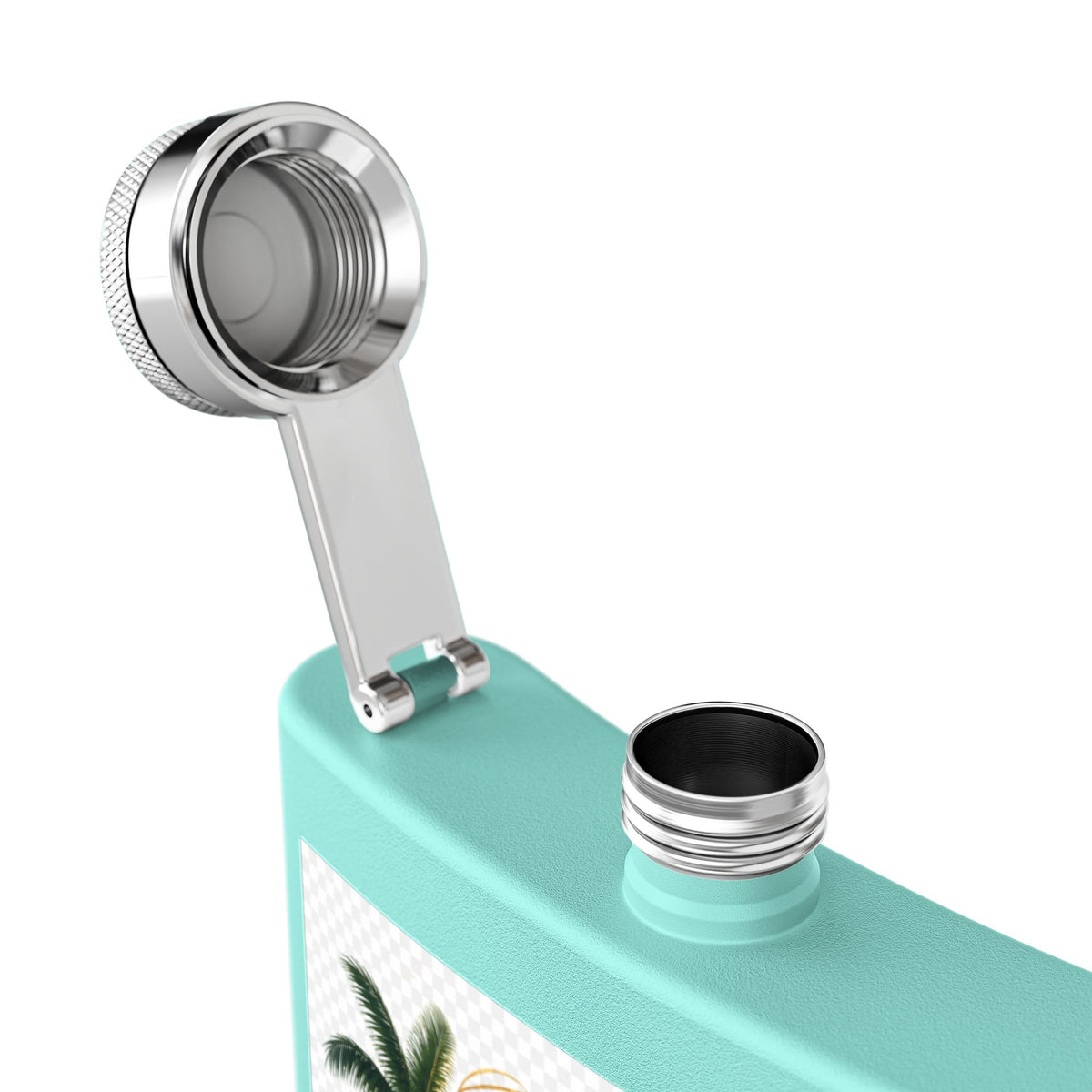 Jamaica Spirit Flask — 6oz Stainless Steel Travel Hip Flask