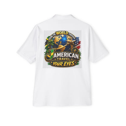 JAmerican Travel Polo — "See the World Through JAmerican Travel Your Eyes" Graphic Polo