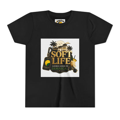 Youth Tee — "Soft Life" Jamaica Vacation Shirt / "This island didn’t just host me — it claimed me. Yard forever" Kids T‑Shirt