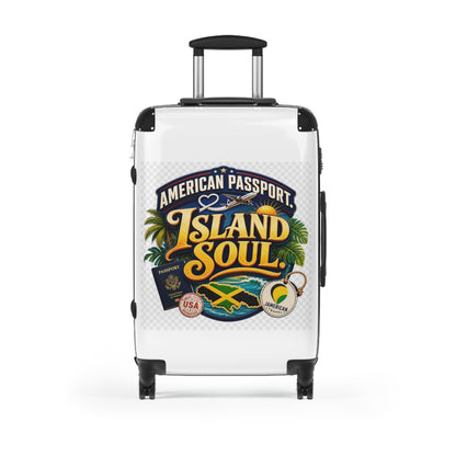 Island Soul Carry-On Suitcase — "American Passport" Tropical Travel Luggage