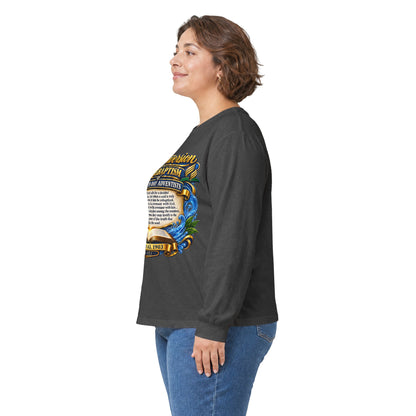 Reconversion Rebaptism Scripture Design Long Sleeve Tee | Christian Faith Shirt