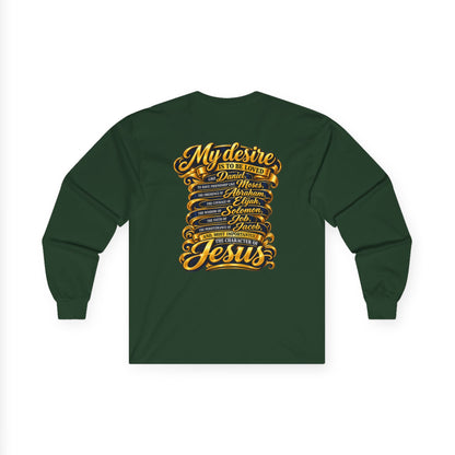 Reconversion Rebaptism Scripture Design Long Sleeve Tee | Christian Faith Shirt