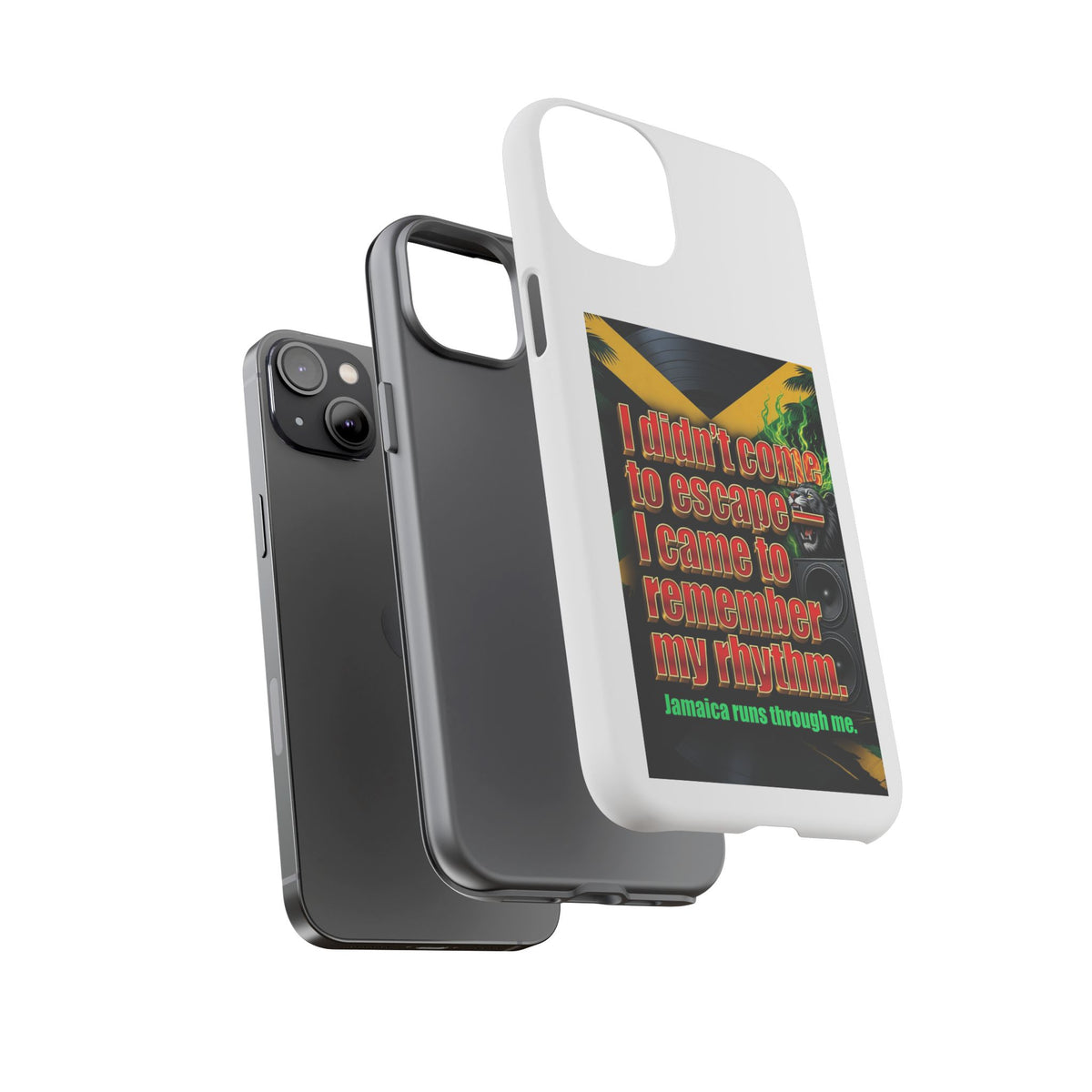 Jamaica Rhythm Phone Case — "I didn't come to escape, I came to remember my rhythm"