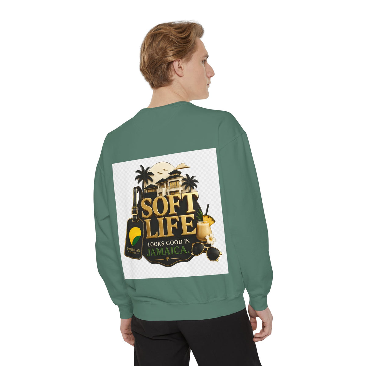 This island didn't just host me it claimed me Yard forever Sweatshirt | Soft Life Jamaica Crewneck