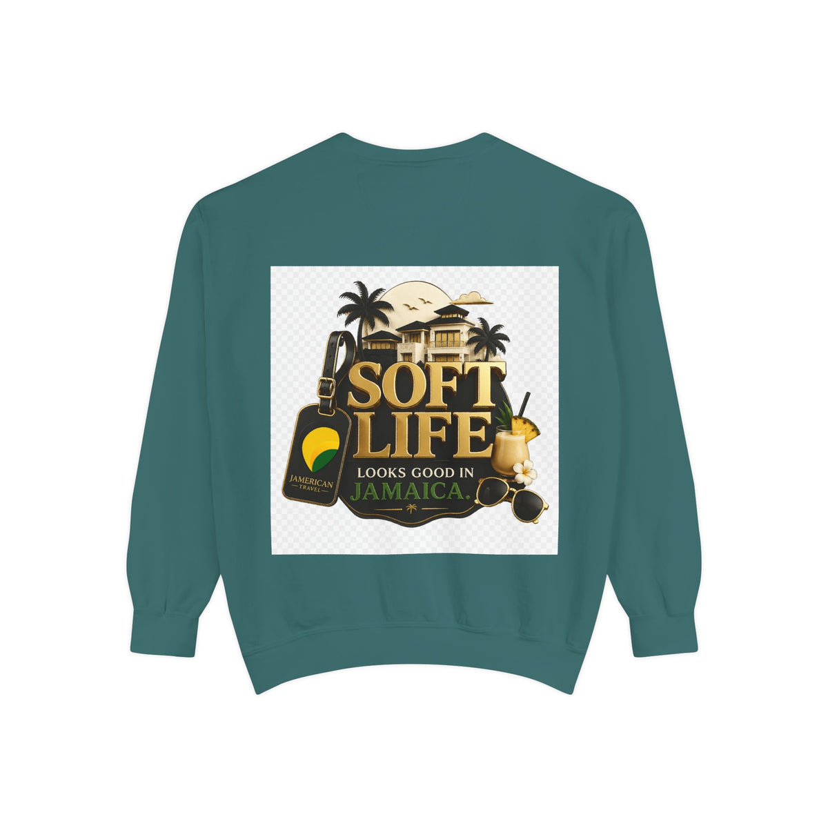 This island didn't just host me it claimed me Yard forever Sweatshirt | Soft Life Jamaica Crewneck