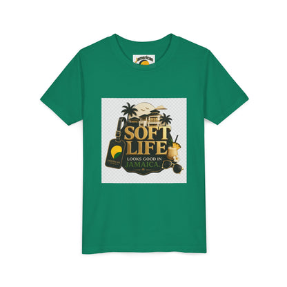 Youth Tee — "Soft Life" Jamaica Vacation Shirt / "This island didn’t just host me — it claimed me. Yard forever" Kids T‑Shirt