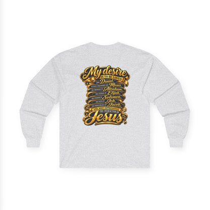 Reconversion Rebaptism Scripture Design Long Sleeve Tee | Christian Faith Shirt