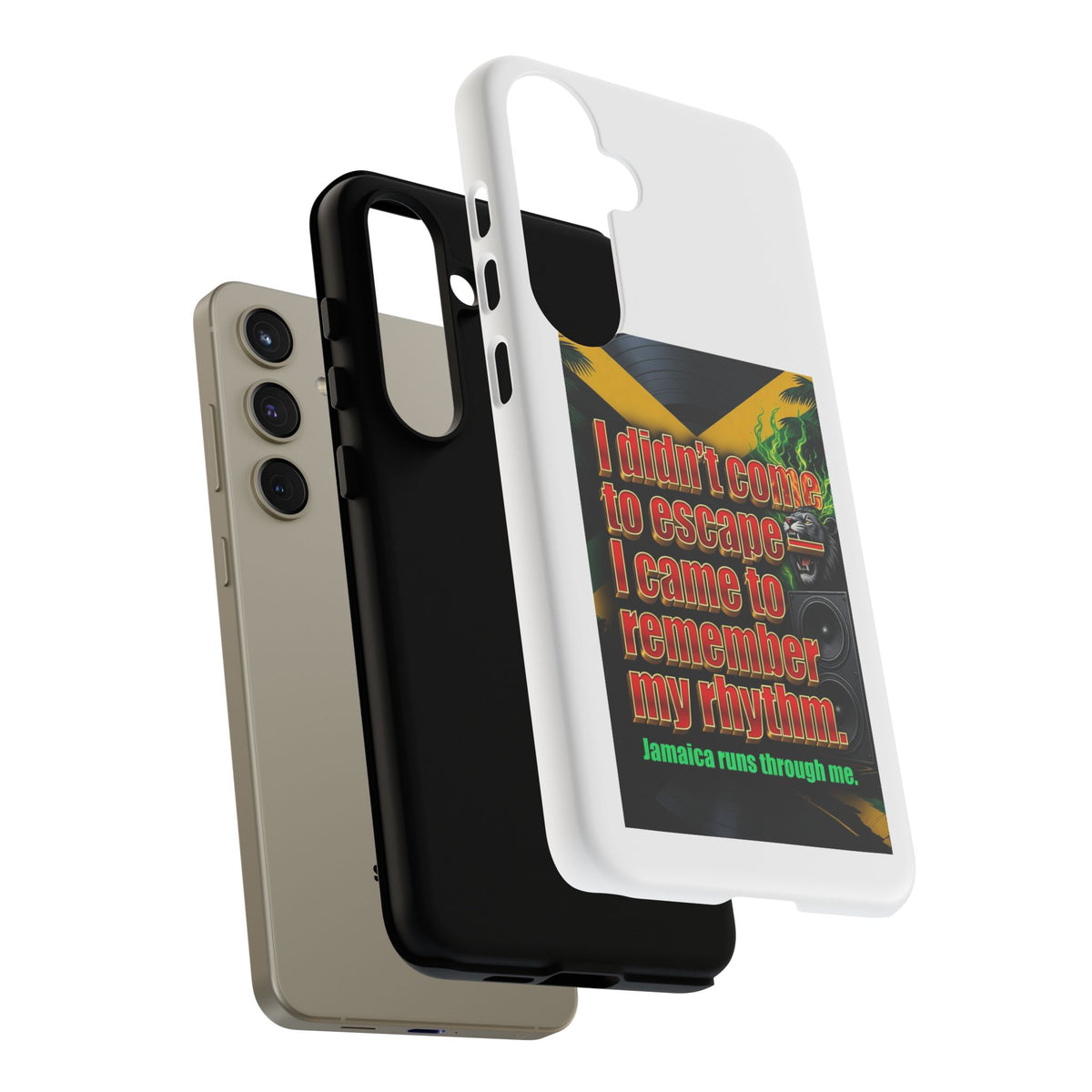 Jamaica Rhythm Phone Case — "I didn't come to escape, I came to remember my rhythm"