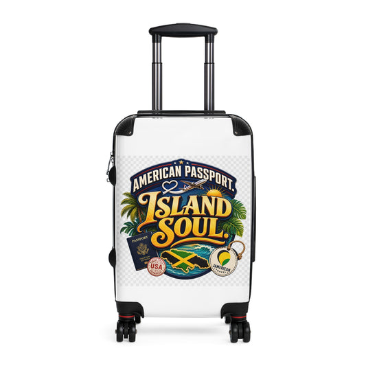 Island Soul Carry-On Suitcase — "American Passport" Tropical Travel Luggage