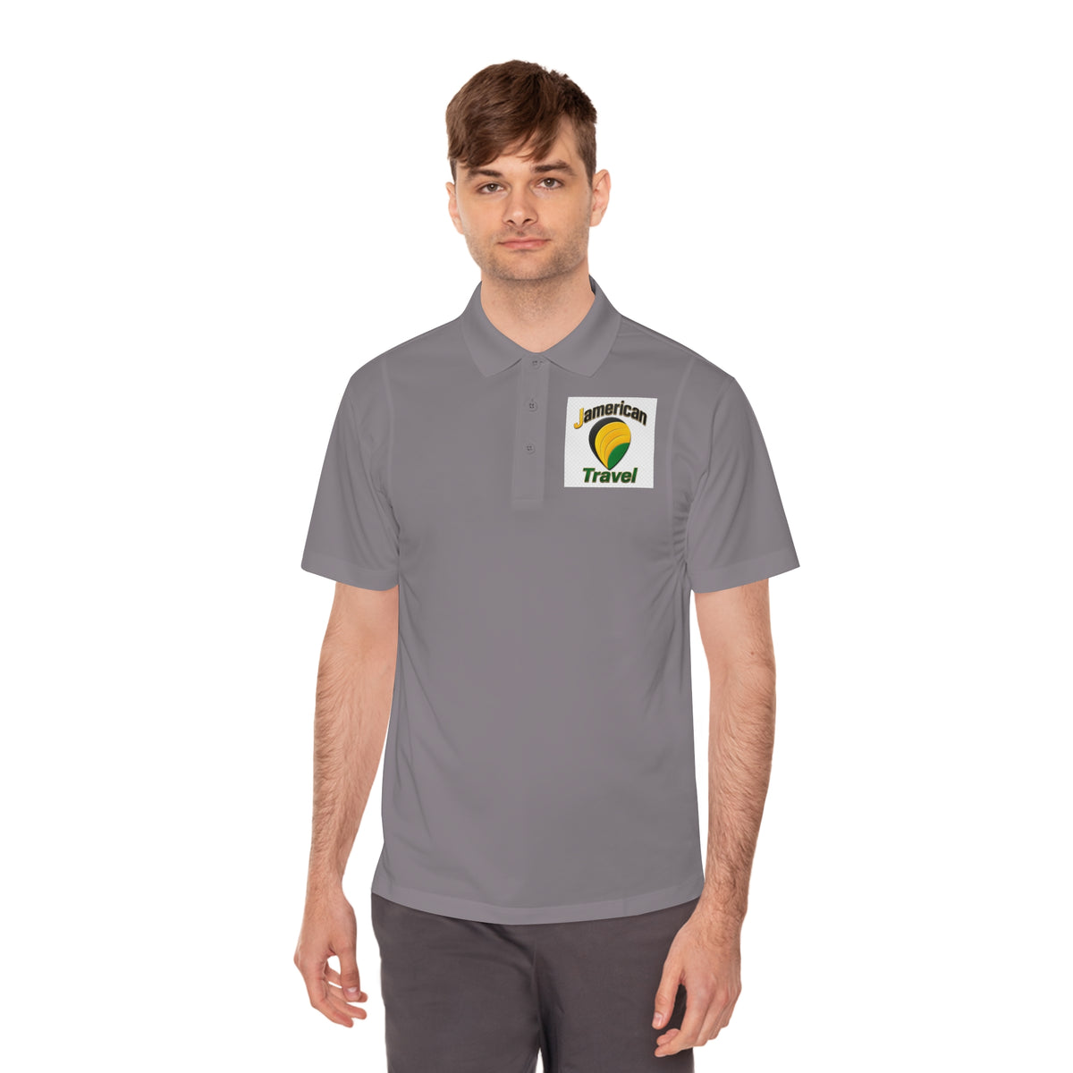 American Travel Logo Polo — Men’s Sport Polo Shirt