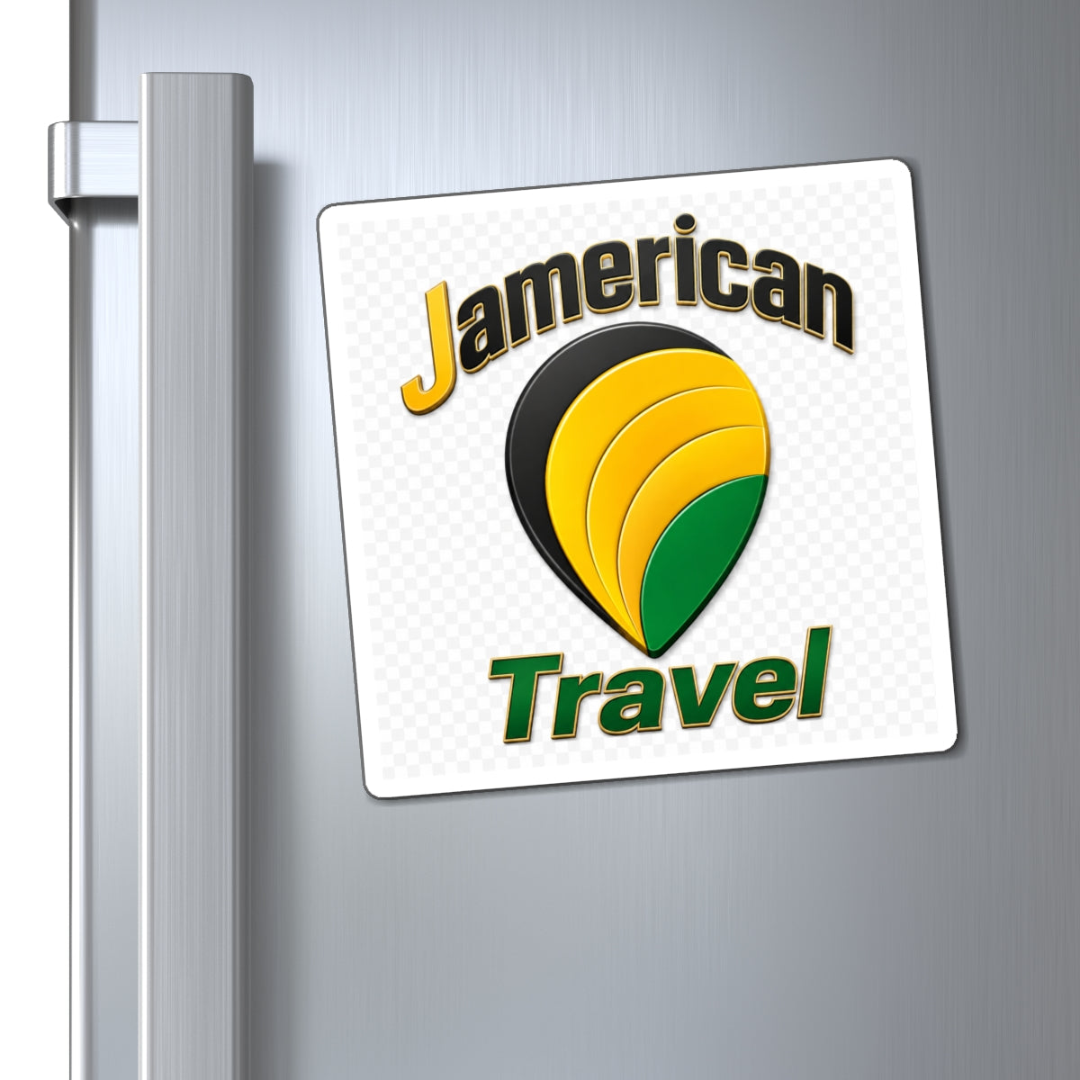 Travel Magnet — "Jamerican Travel" Logo Fridge Magnet