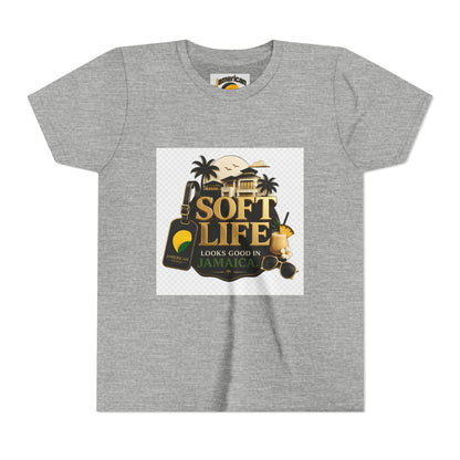 Youth Tee — "Soft Life" Jamaica Vacation Shirt / "This island didn’t just host me — it claimed me. Yard forever" Kids T‑Shirt