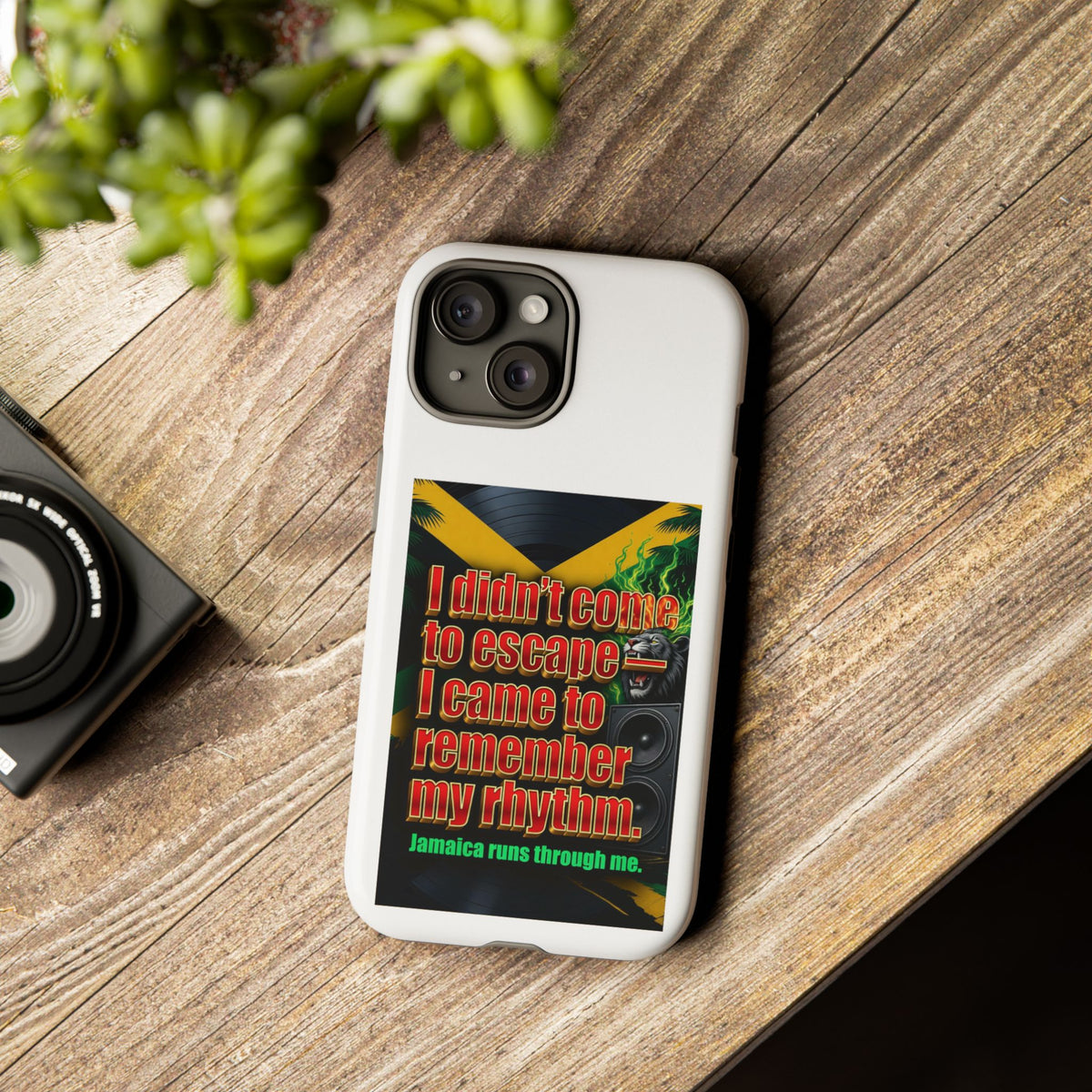 Jamaica Rhythm Phone Case — "I didn't come to escape, I came to remember my rhythm"