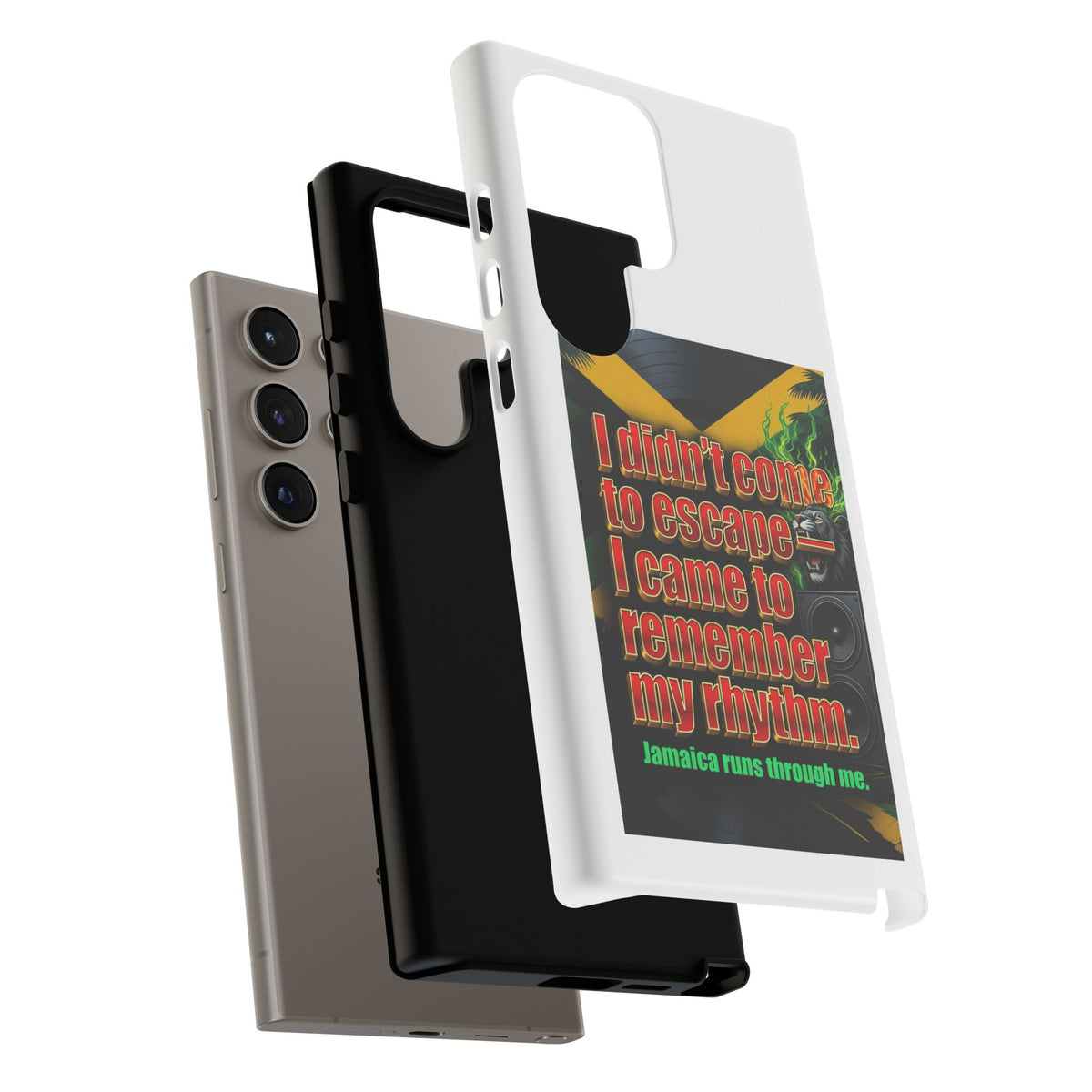 Jamaica Rhythm Phone Case — "I didn't come to escape, I came to remember my rhythm"