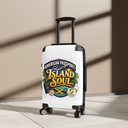 Island Soul Carry-On Suitcase — "American Passport" Tropical Travel Luggage