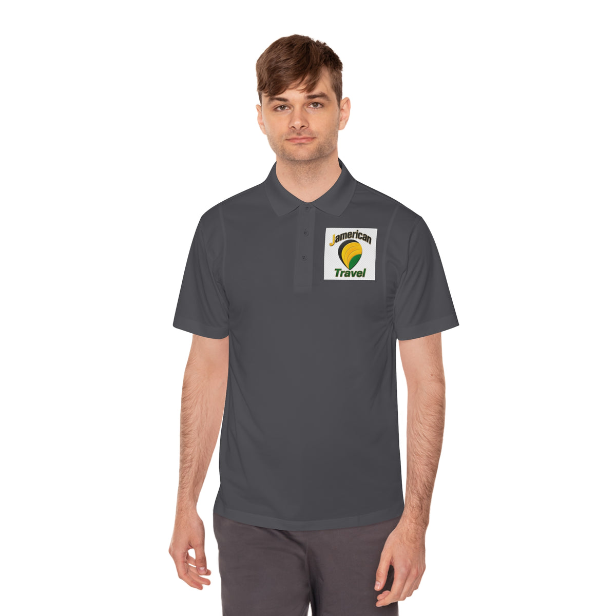 American Travel Logo Polo — Men’s Sport Polo Shirt