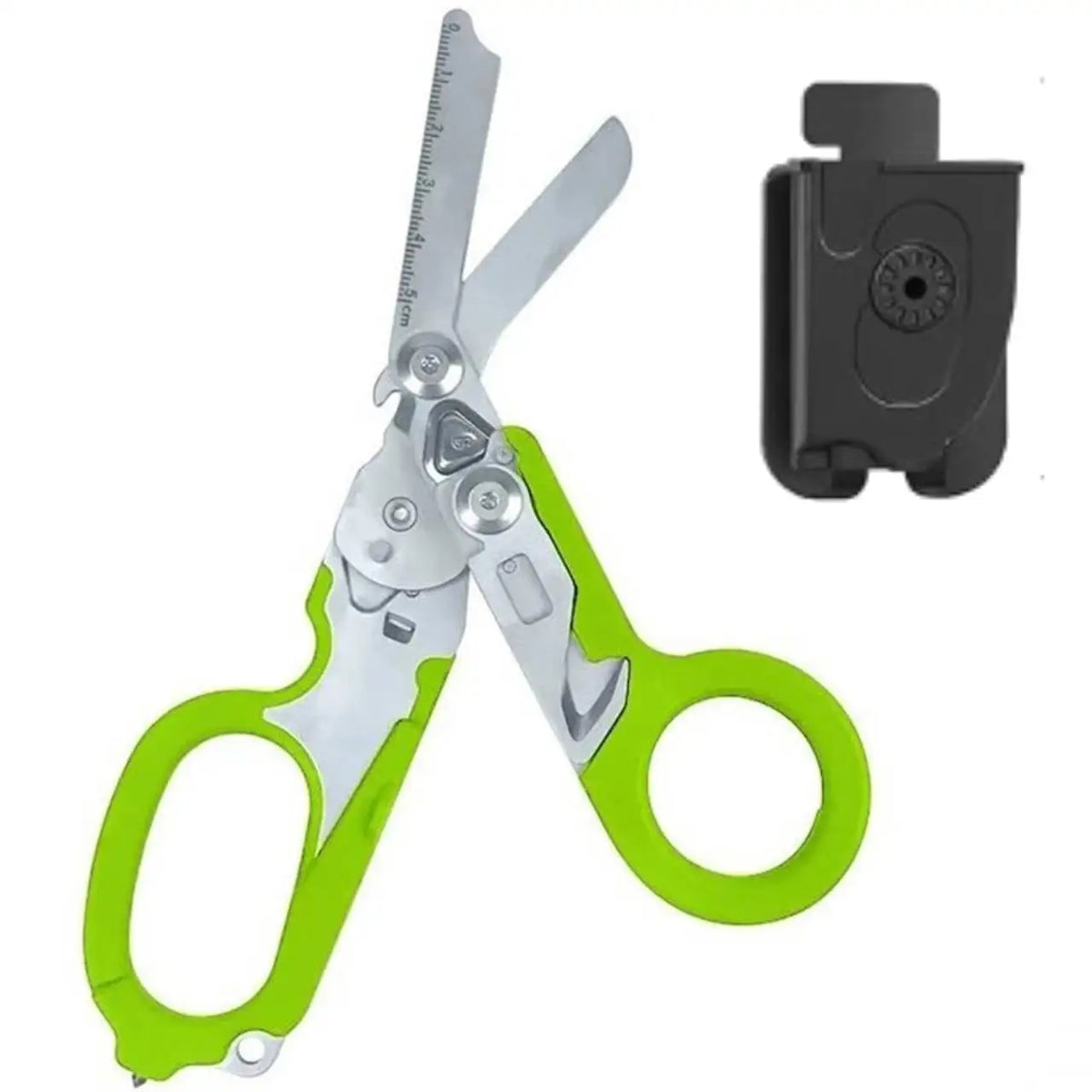 6In1 Multifunctional Trauma Shears Emergency Response Scissors with Seatbelt Cutter Glass Breaker for Outdoor Rescue First Aid