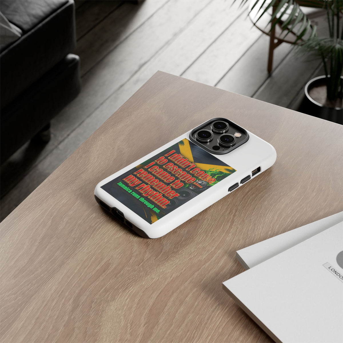 Jamaica Rhythm Phone Case — "I didn't come to escape, I came to remember my rhythm"