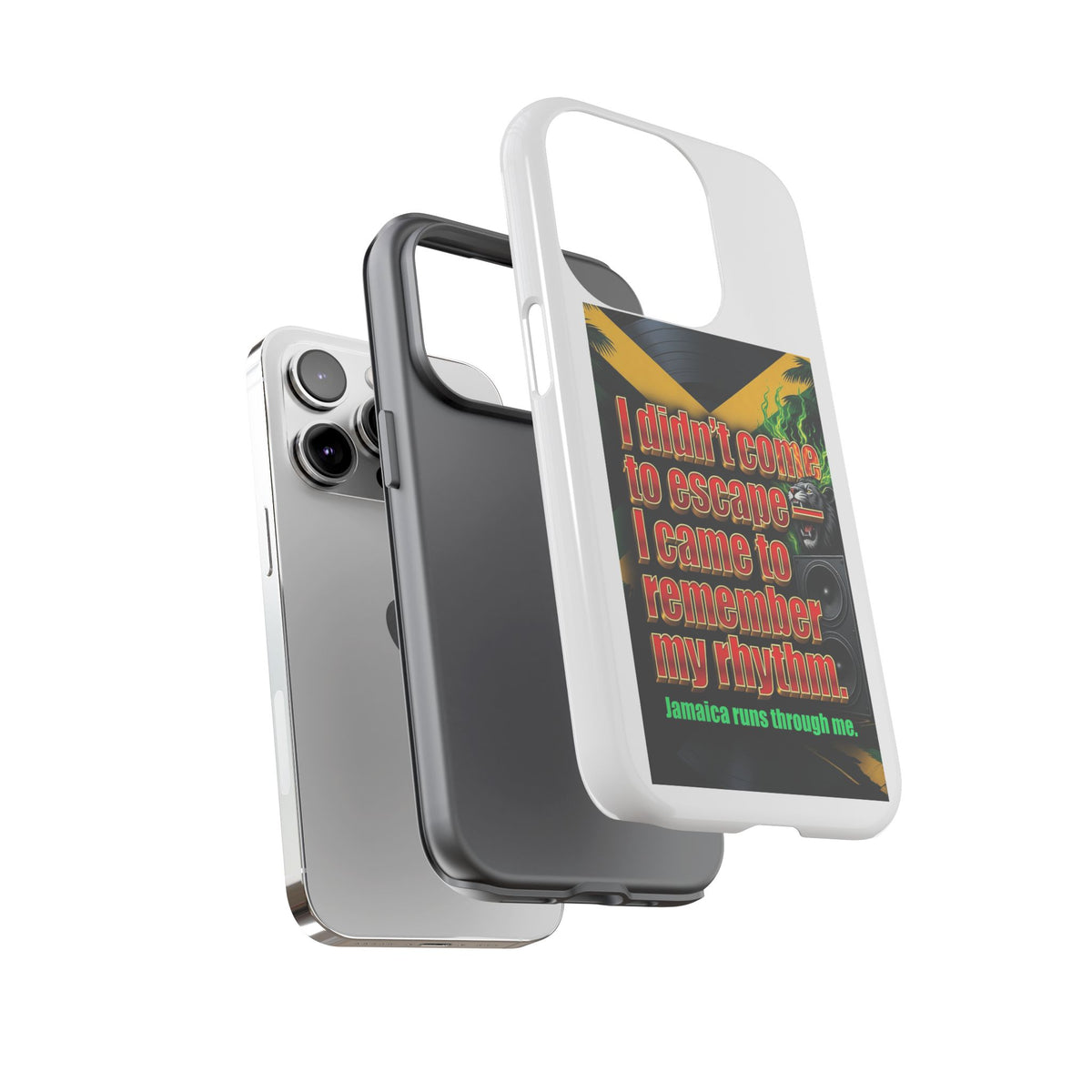 Jamaica Rhythm Phone Case — "I didn't come to escape, I came to remember my rhythm"