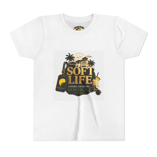 Youth Tee — "Soft Life" Jamaica Vacation Shirt / "This island didn’t just host me — it claimed me. Yard forever" Kids T‑Shirt