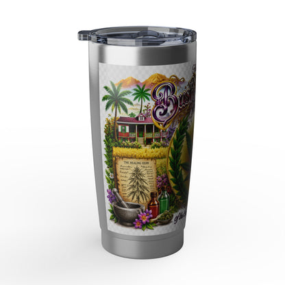 Cannabis Leaf Vagabond 20oz Tumbler – Rasta Herb of Life Travel Cup