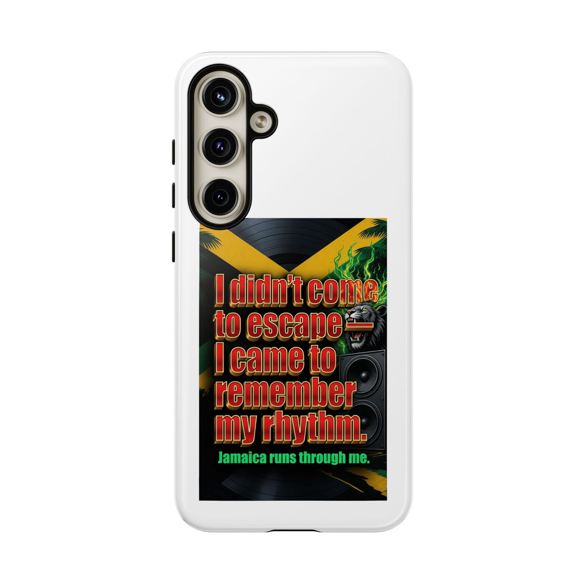 Jamaica Rhythm Phone Case — "I didn't come to escape, I came to remember my rhythm"